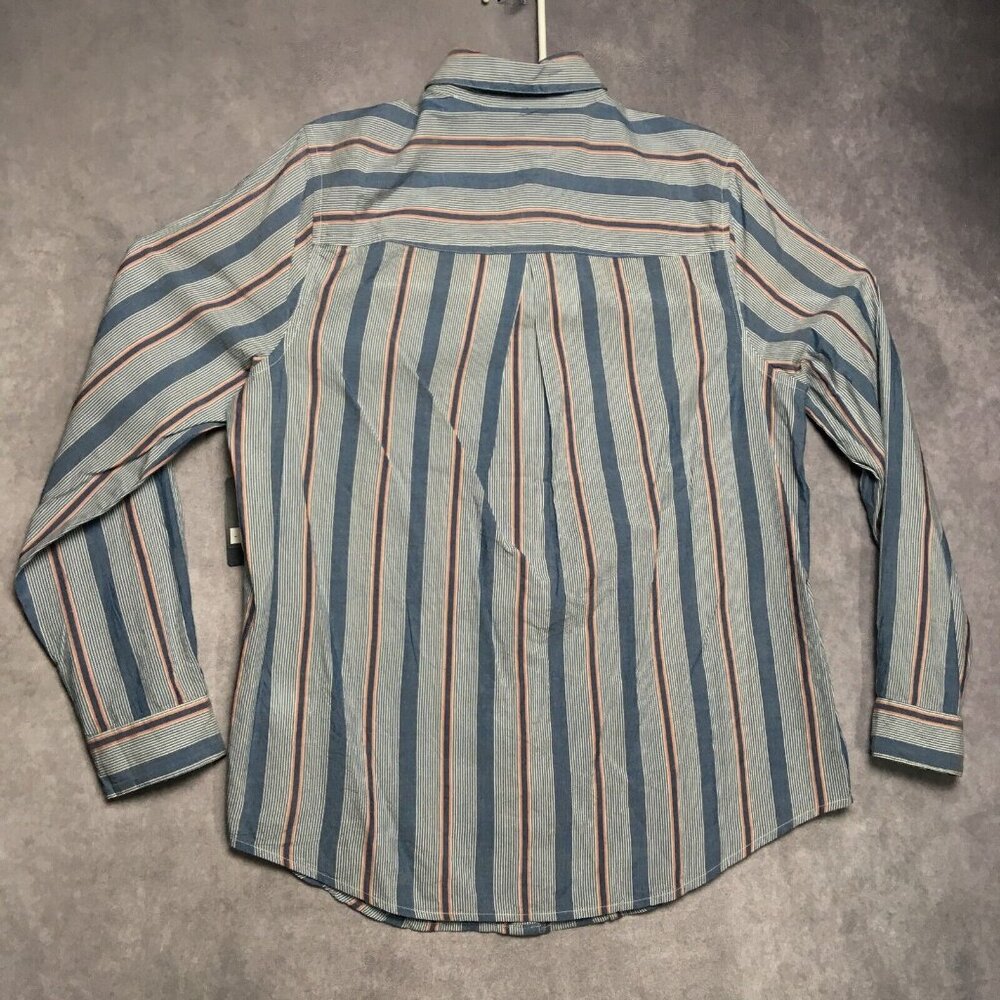Lucky Brand Womens Button Up Long Sleeve Shirt size Large New w Tags Blue Stripe - Picture 16 of 16
